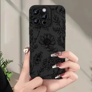Phone case: Creative Hot-Selling Floral Pattern Phone Case Compatible with iPhone 16, 15, 14, 13, 12, 11, XS, XR, X, 7, 8 Plus, Pro Max,