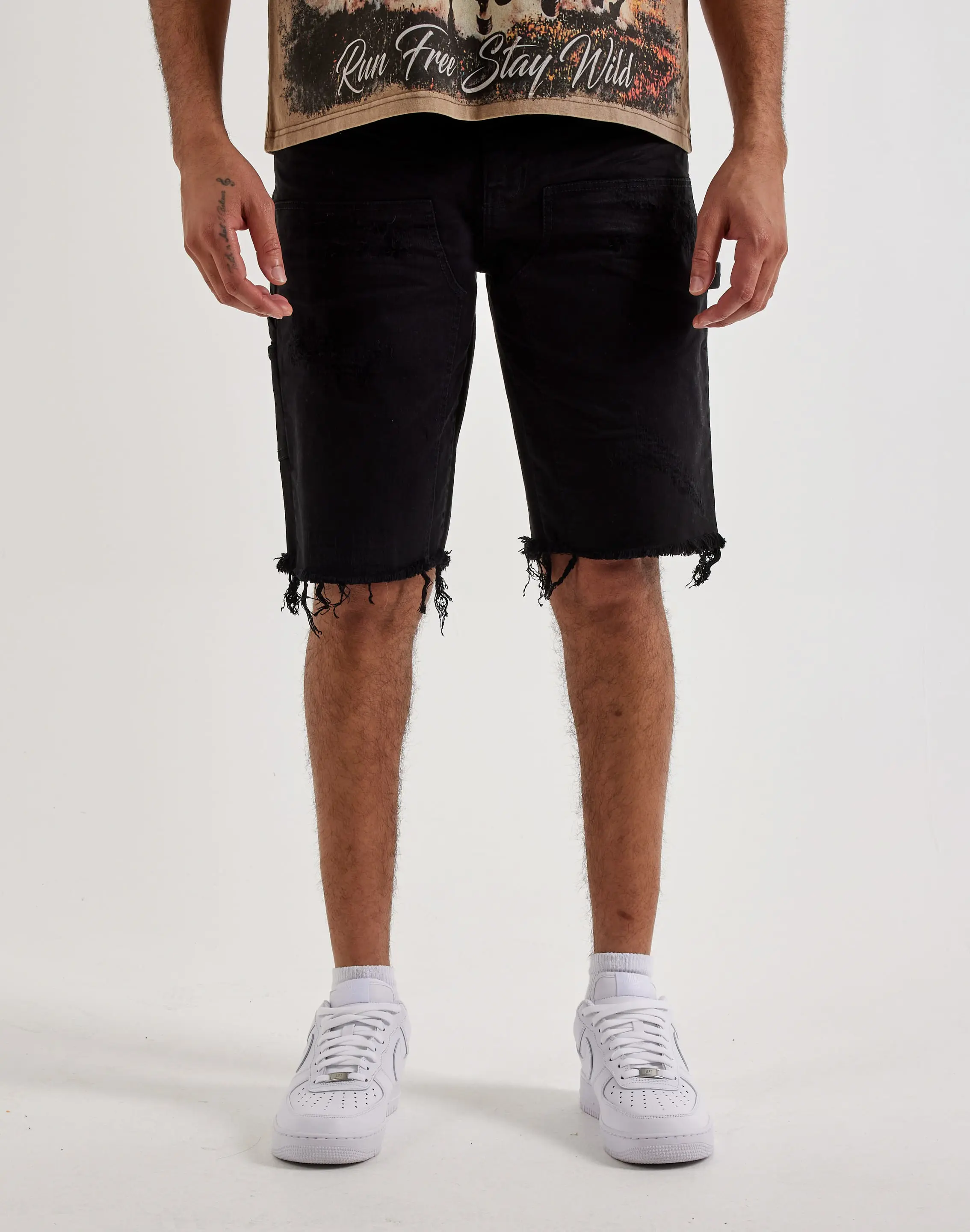 Mens Jordan Craig Denim Carpenter Shorts