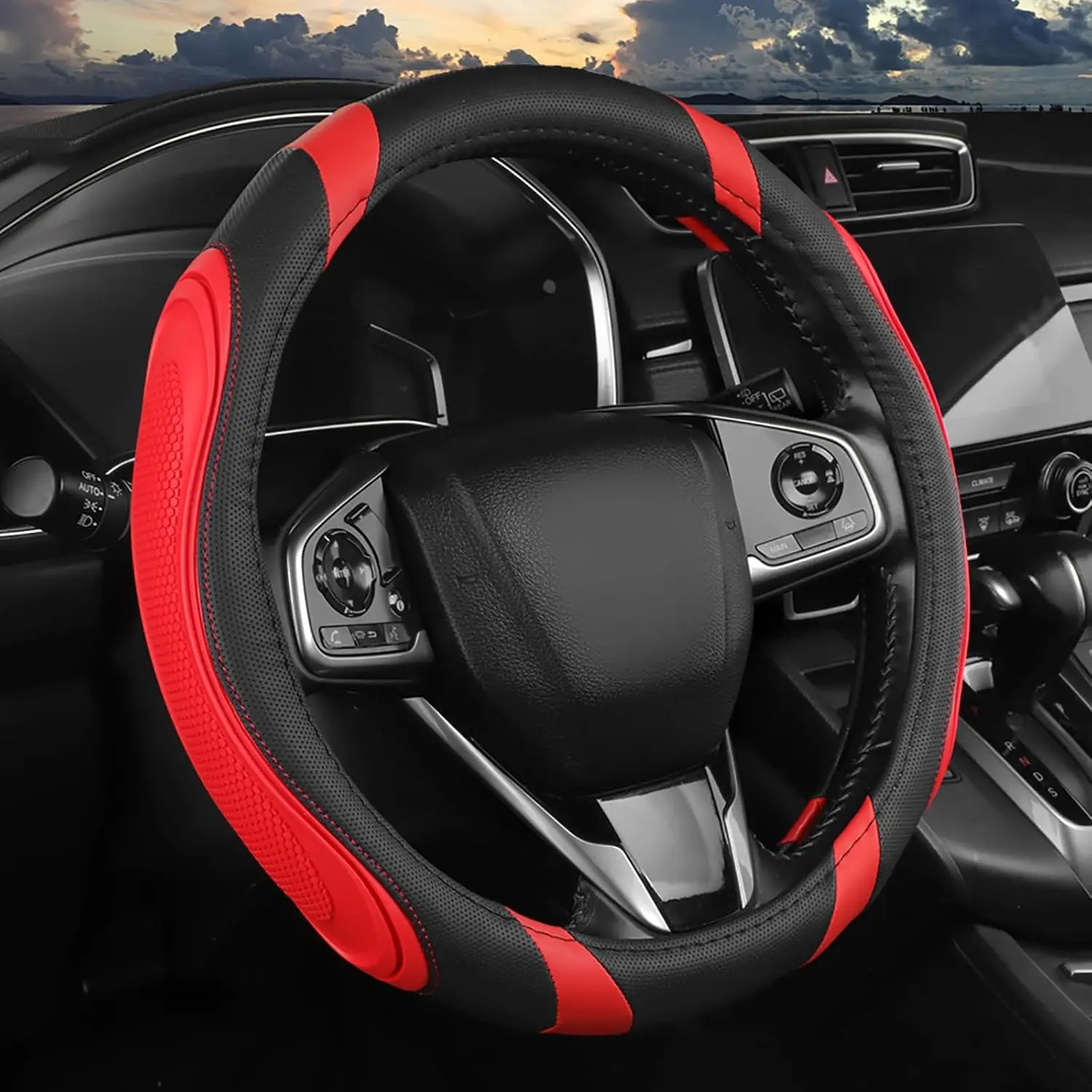 Embossed Massage - Black Red