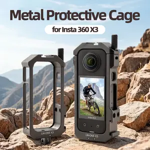for Insta360 X3 Metal Protective Cage, Perfect Camera Shooting Accessory for Outdoor Sports, Holiday Travel Campus Photograph and Party, Quick Release Design | Camera Frame  Protection | Back-to-School Season Photography Tools | Ideal Gift for X3 User