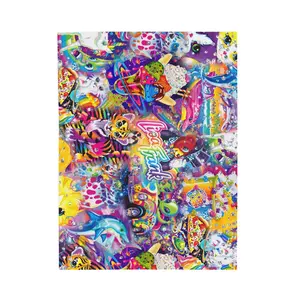 Lisa Frank Velveteen Plush Blanket