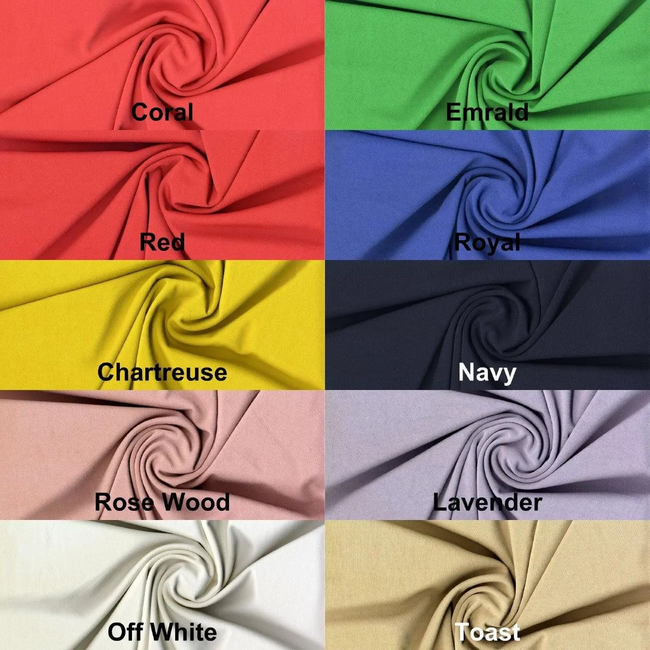 Allure Stretchy Heavy Crepe - Stretch Fabric, Dress Fabric, Prom Dress Fabric, Sewing Fabric, Craft Fabric, Knit Fabric, Sold by the Yard