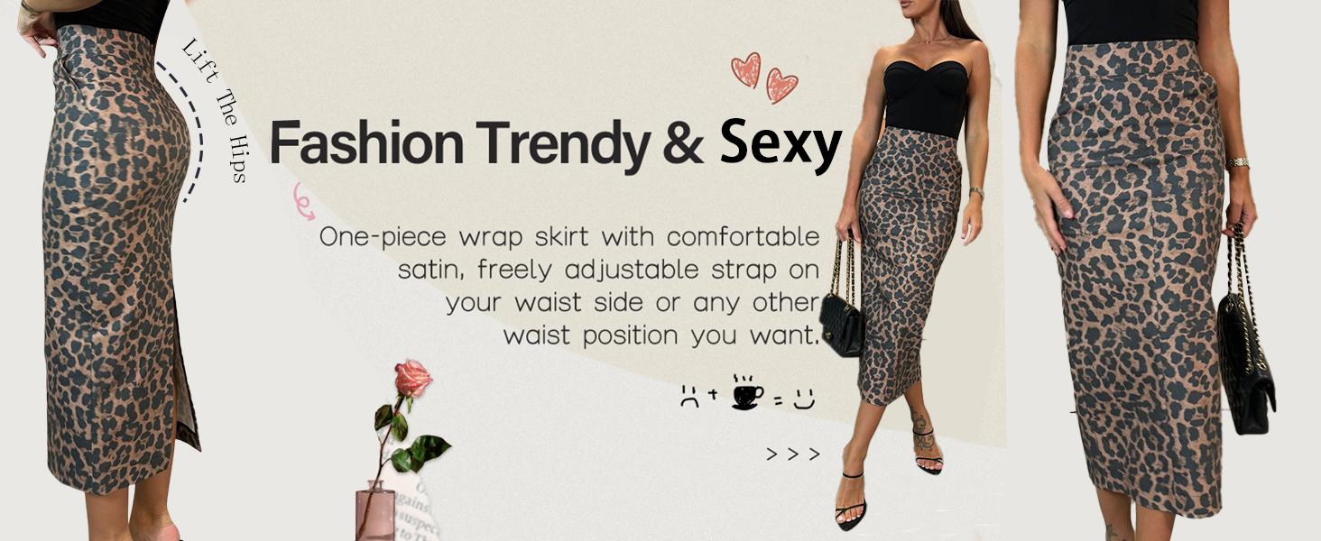 utcoco Womens Leopard Long Wool Trench Coat Notched Lapel Double Breasted Pea Coat Winter Warm Overcoat