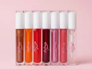 JasBeauty High Shine Lip Gloss Ultra Glossy Shimmer & Clear Full Set for Radiant Lip Look Crystal Light Weight Formula - Lightweight Makeup Lipstick