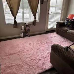 Solid-Color Fluffy Area Rug, Non-Slip Soft Thick Floor Mat and Decorative Carpet for Living Room, Bedroom, Hotel or Dormitory #TOP PICKS