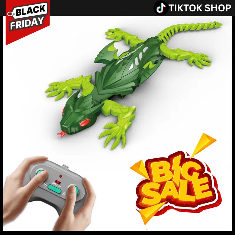 Wall Crawler Gecko, Rechargeable Remote Control Robot Kids Toys, with ...