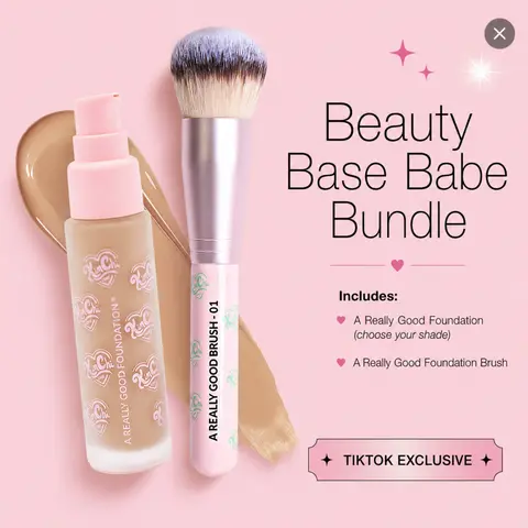 [TikTok Exclusive] Beauty Base Babe Bundle - A Really Good Foundation & Brush