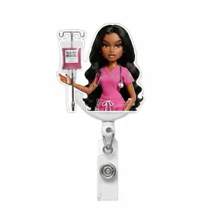 IV Baddie Med Barb Badge Reel