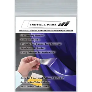 Self-Healing Clear Paint Protection Film Rear Bumper Protector (5.25"x60")