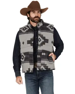 Cody James Men's Suns Reversible Woolish Puffer Vest - Cjho24v1-Gy