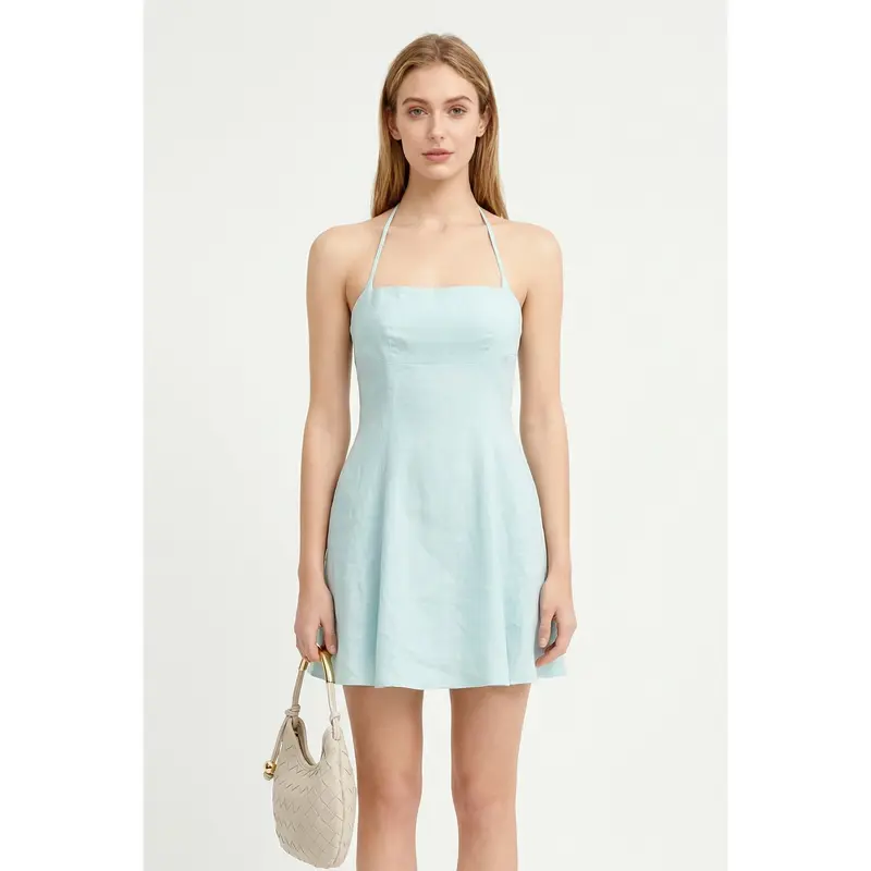 knee length dresses for ladies Larnie Linen Mini Dress main image 0