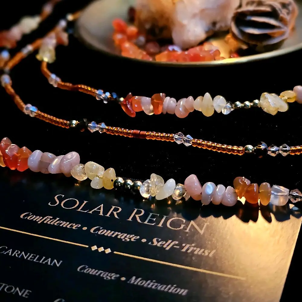 Solar Reign, Intentional Waist Beads, Confidence and Courage