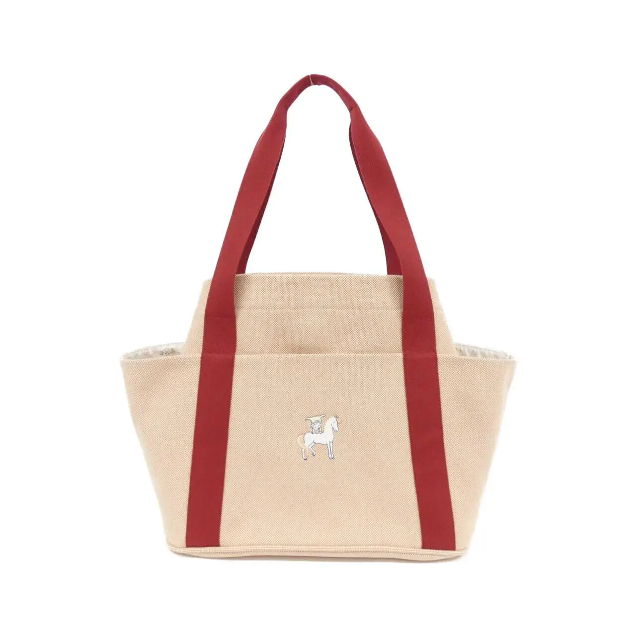 Pre-owned HERMÈS Canvas Tote Bags Hermes Cabriole Toile H Bag