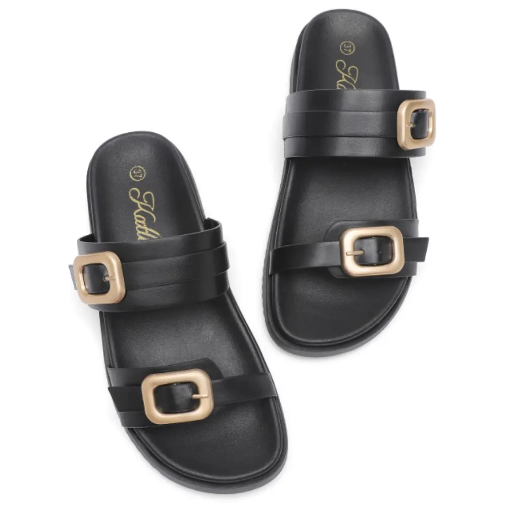 Women's Adjustable Buckle Sandals with Arch Support Breathable Summer Footwear for Daily & Outdoor Wear Cushion Sandals