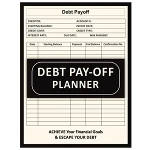 Debt Payoff Planner – Track Credit Cards, Loans & Monthly Payments - Paperback