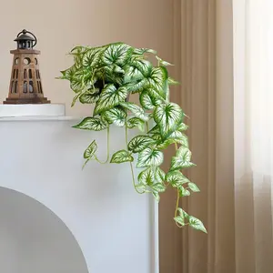 1/3pcs Artificial Hanging Plants, 27.5/15.7 Inch Fake Ivy Leaves, Artificial Potted Vine Hanging Decor, Suitable For Wedding Wall, Home, Room, Yard, Indoor Or Outdoor, Office Decoration (No Pot) Gifts Birthday Graduation