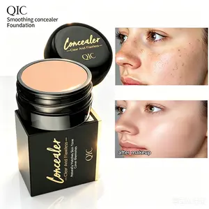 QIC Ultimate Full Coverage Concealer Balm - Lightweight Cream Covers Tattoos & Scars, Waterproof & Transfer-Resistant Matte Finish, Suitable for All Skin Types