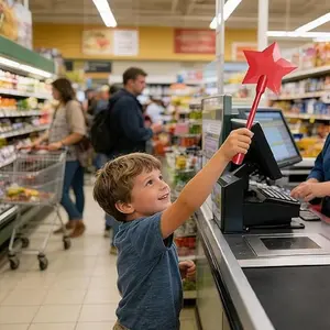 Touchless Payment Wand, 3D Printed Magic Wand Card Holder, Non-Contact Credit Card Wallet, Starlight Design, Convenient Payment Tool