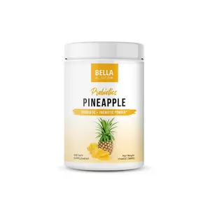 Bella All Natural Probiotics Pineapple Powder - Natural Flavor, Probiotic & Prebiotic Blend, 500grams
