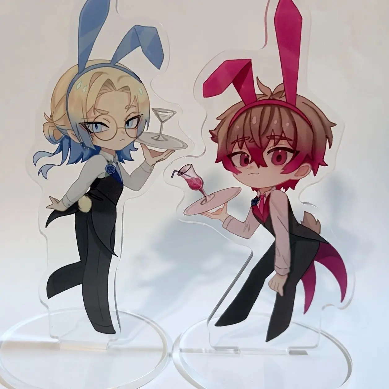 2 ops Kaiser and Ness blue lock acrylic standees
