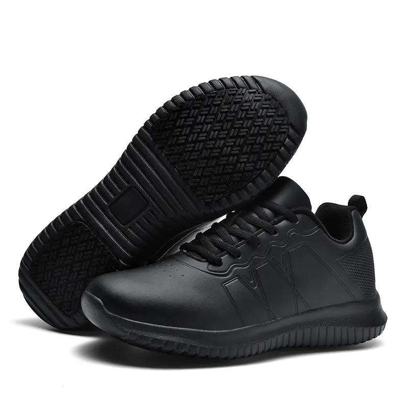 Picks Non Slip Work Shoes Waterproof SRC OilResistant Breathable Mesh Comfort Chef Footwear Men'sAnd Women's Versions Black nurse stylish shoes Closed, non slip work shoes tiktokshopbacktoschool