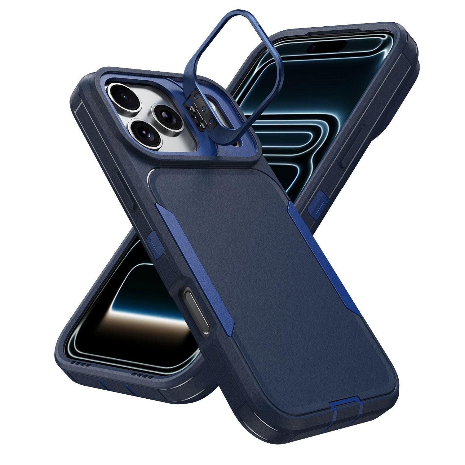 Case for iPhone 17 Pro Max 16 15 14 13 12 11 with Camera Kickstand, Military - Grade Shockproof Protective Case, Rugged Full Body Protective Cover, Anti-Drop Protection Cover