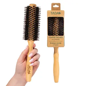 1 Piece Bamboo Hairbrush Detangling Hair Brush by TADA Natural Beauty Haircare Heatless