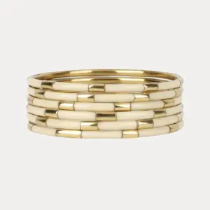 Ivory Veda Bangles - Set of 6