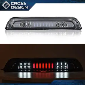 CROSSDESIGN LED Third 3Rd Tail Brake Light Cargo Lamp Fit For 2007-2018 Toyota Tundra Smoke
