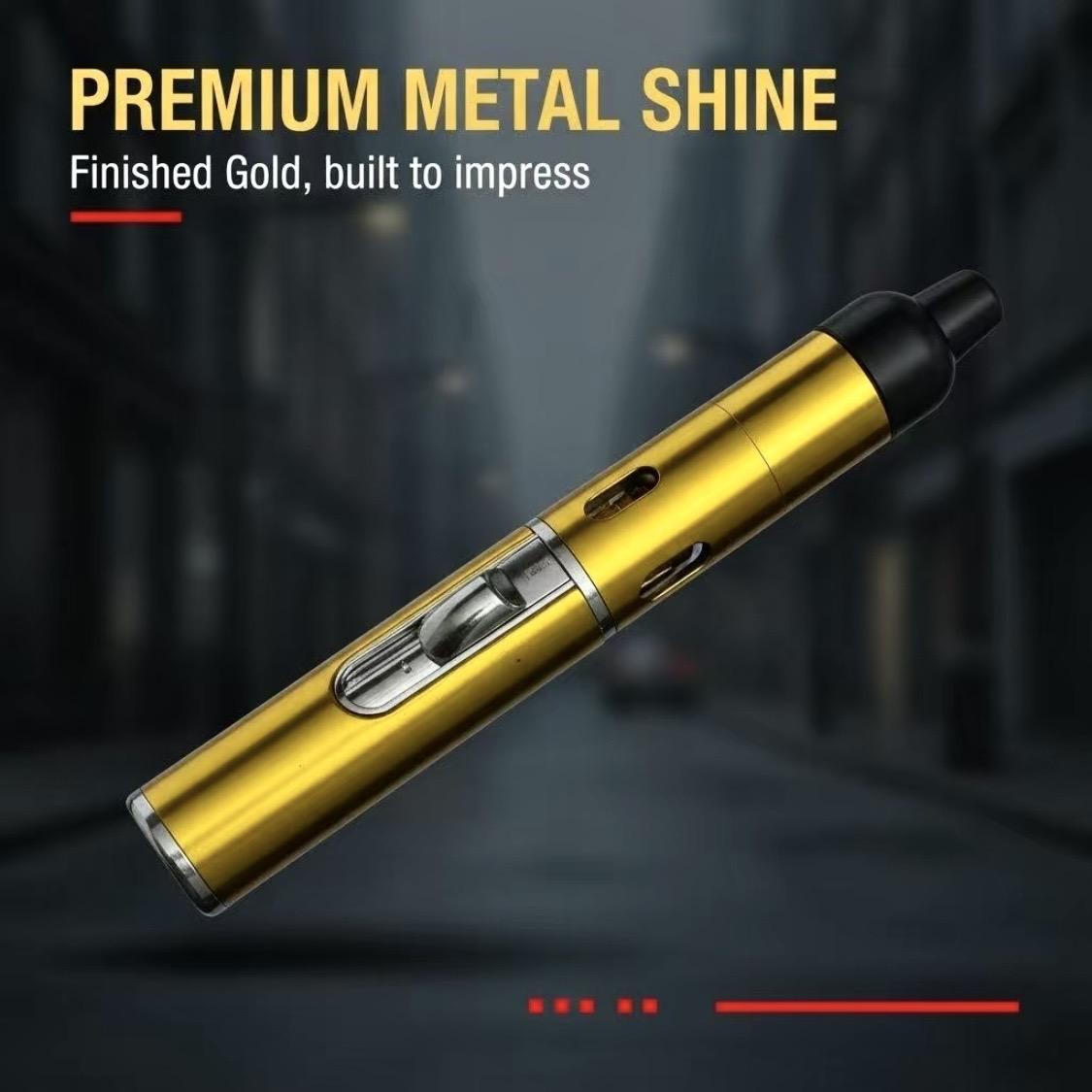 Torch Lighter, All-in-One Tube Built-in DetachableRefillable Butane Torch Handheld Lighter,GiftBox.(No butane included)