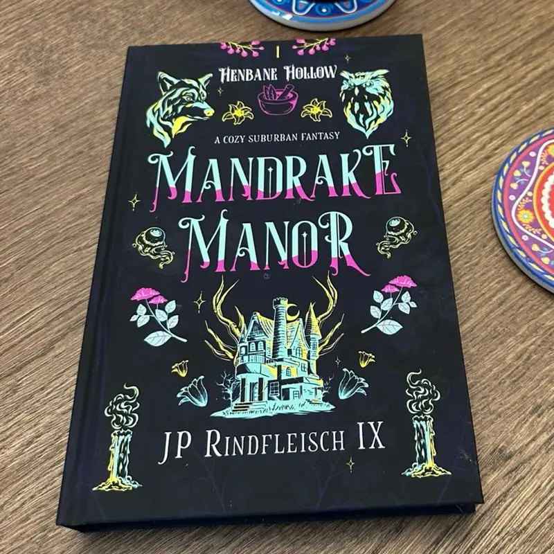 Hardback Signed Mandrake Manor by JP Rindfleisch IX Queer Found Family Fantasy Romance