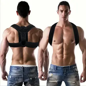 Adjustable Posture Corrector Back Support Brace, Back Posture Belt, Copper Infused Orthopedic Stabilizer for Men & Women, Full Body Alignment Aid