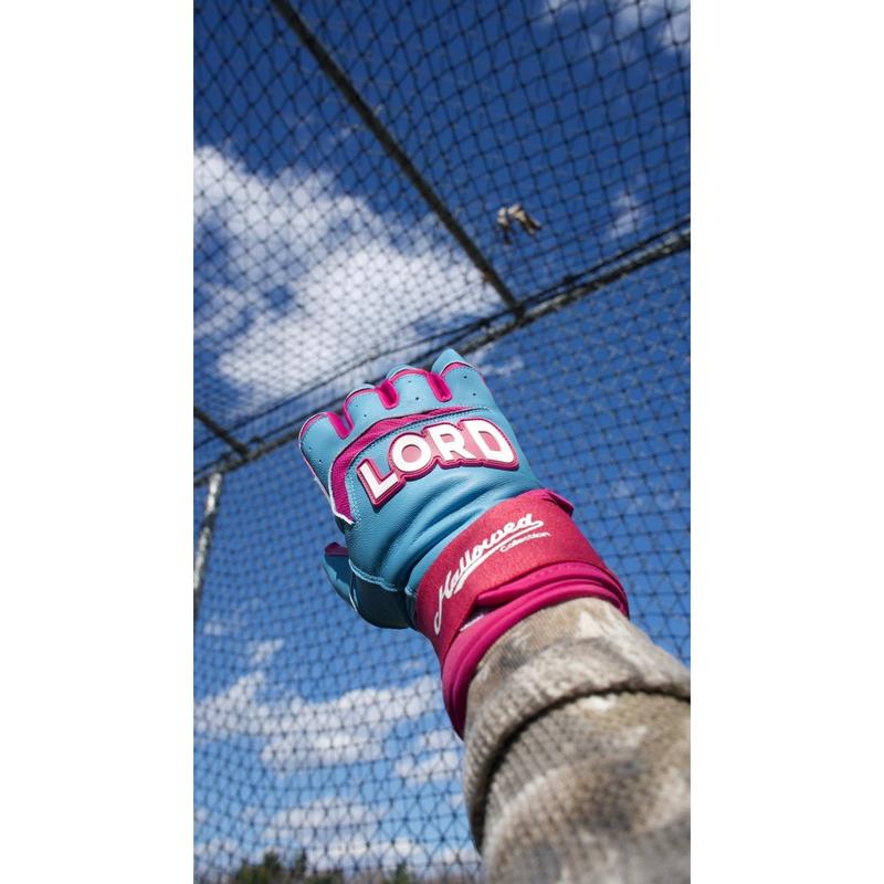 Pro Long Cuff Cabretta “DEAR LORD” Batting Gloves DOUBLE COTTON CANDY