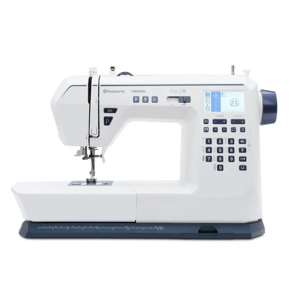 Viking ONYX™ 30 Computerized Sewing Machine - Automatic for Advancing Sewists & Beginners, 150+ Built-In Stitches, Decorative Stitching, Built-In Thread Cutter, Needle Stop Up/Down, Everyday Repairs, Intuitive Controls, Precision, Ease of Use, Modern