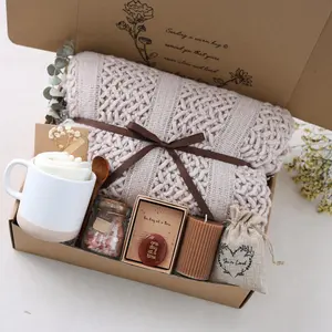 Get Well Soon Gift Baskets for Women - Earth Tone Self Care Package - After Surgery, Sympathy Gifts for Loss of Loved One, Thinking of You/ Mothers Day/ Grief /Bereavement /Miscarriage Gifts for Women