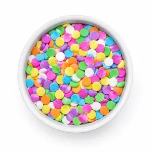 Large Dot Sprinkles – Pastel Sequin Confetti 6 oz