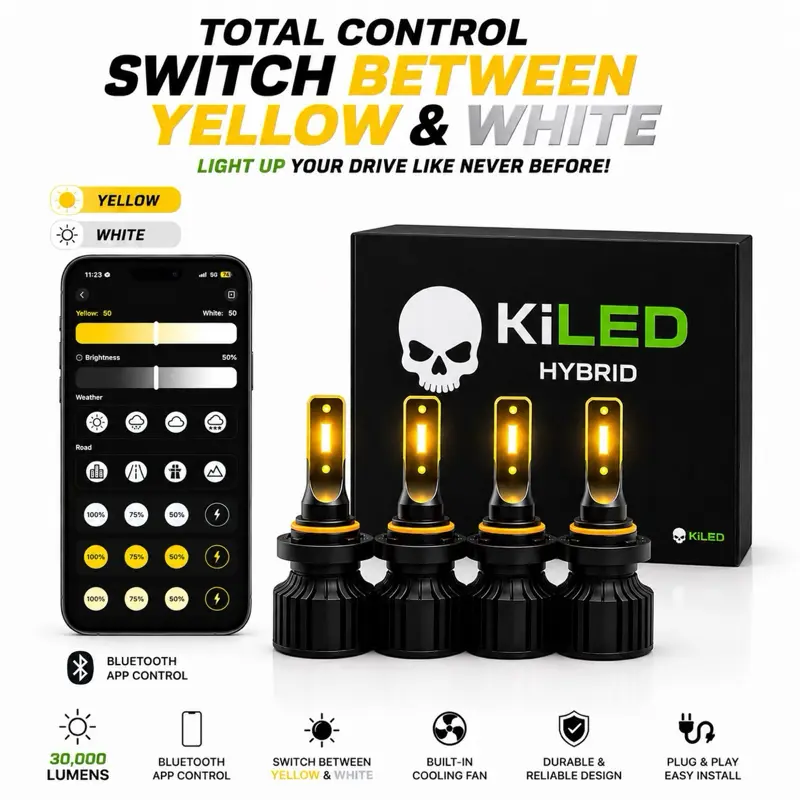KILED COMBO Lights 30,000 Lumens – Two Colors + Phone Control