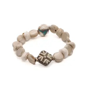 African Bone Beads Bracelet