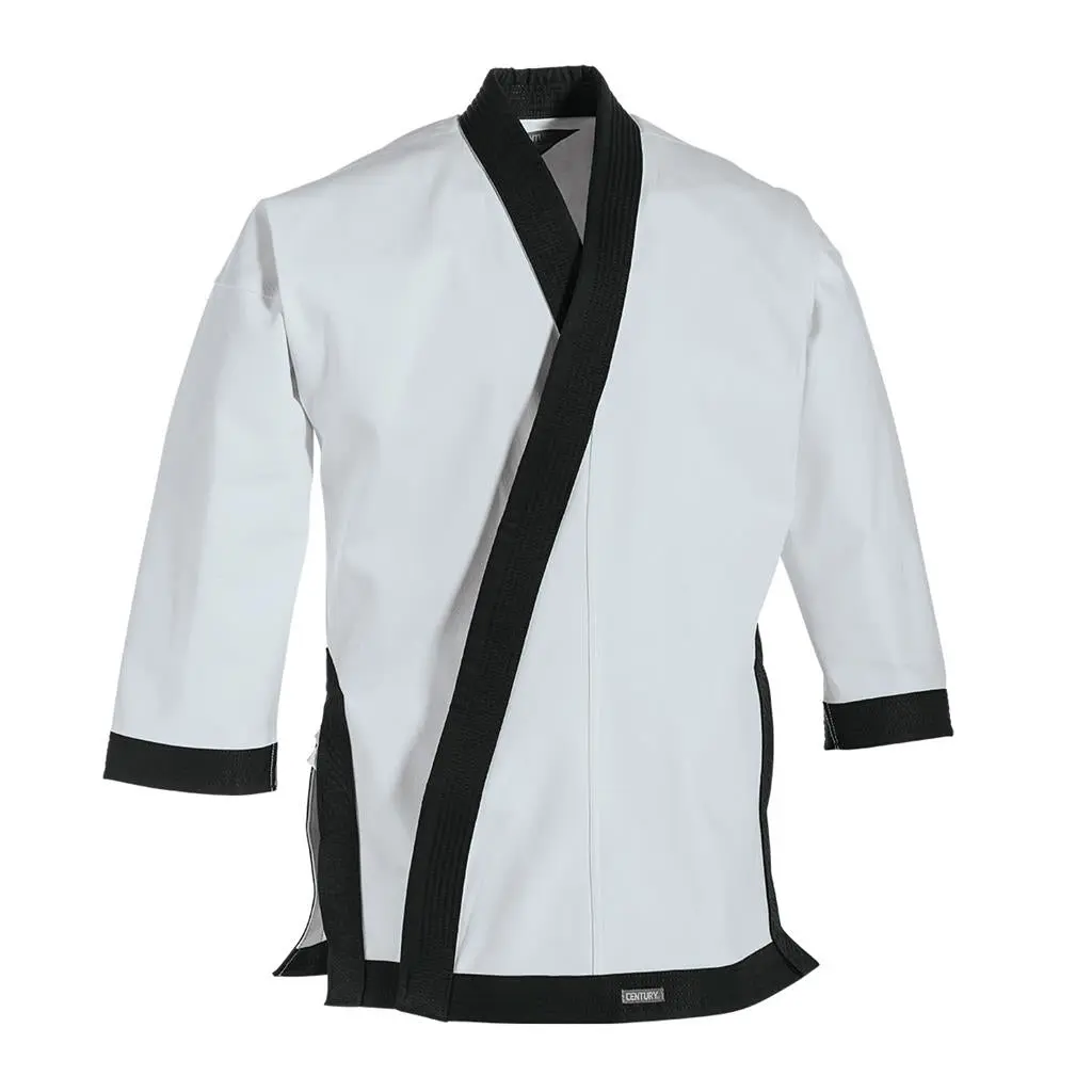 Women's 12 oz Traditional Tang Soo Do Cotton Dress - Women's Clothes with Cuff Trim, Skirt Trim, Snap Detail, Classic Skirt-Integrated Design