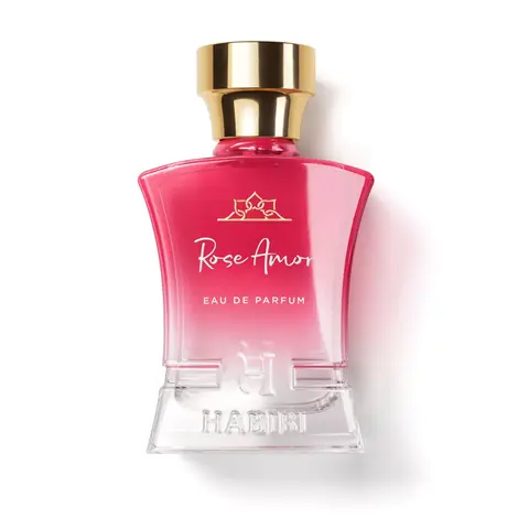 HABIBI NY Rose Amor Perfume (75ml) – Romantic Rose & Heliotrope with Sandalwood, Amber & Musk
