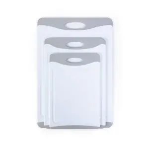 White Poly Cutting Board Set with 3 Different Sizes