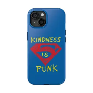 Kindness Is The New Punk Rock Phone Case Compatible with iPhone X, 11, 12, 13, 14, 15 & S.s S25, S24, S23, S22, S21 more,...