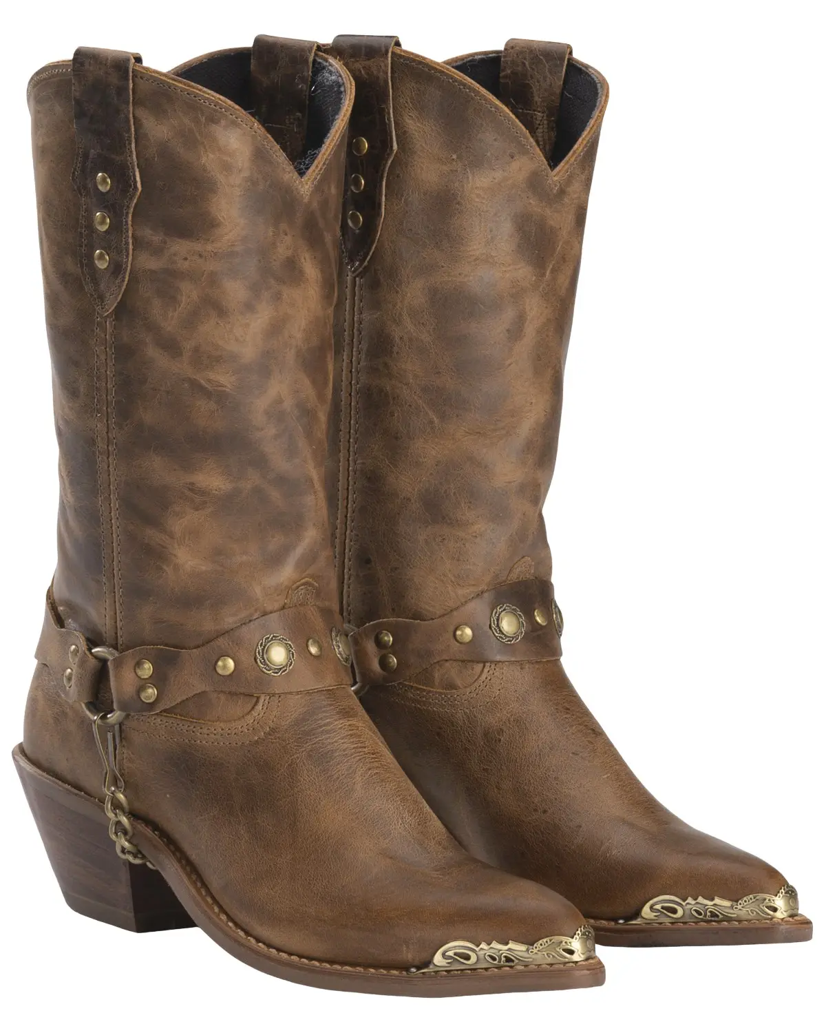 Abilene Women's Women'S Distressed Harness Western Boot Round Toe - 4528