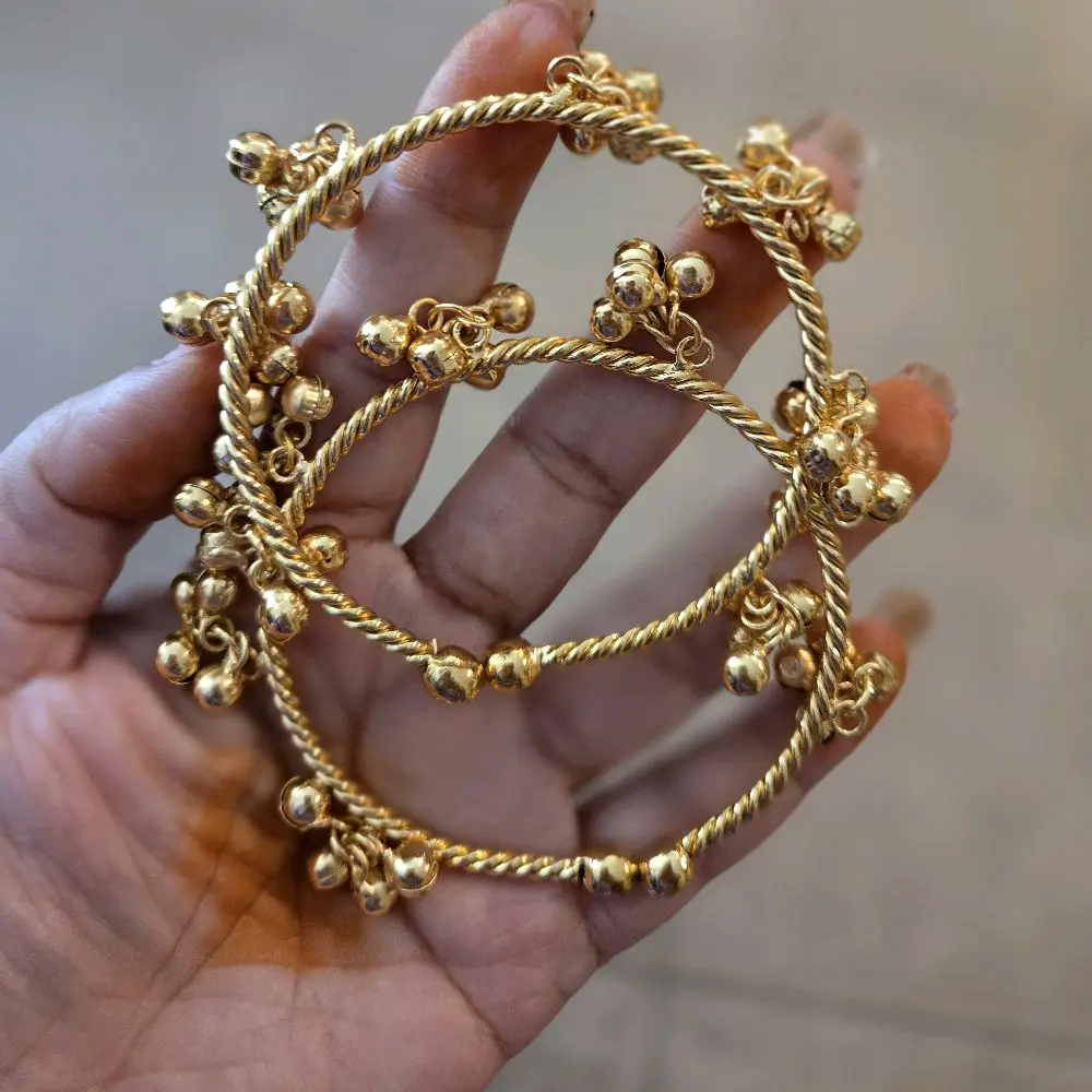 kashmiri ghungroo two  bangles free size