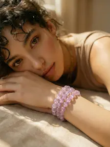 Natural Amethyst Bracelet 16mm Purple Crystal Beads Healing Energy Calming Spiritual Jewelry spiritual energy purple birthday gift