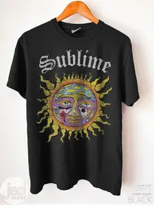 Vintage Sublime Band T-shirt, Oversized Aesthetic Boho Graphic Tshirt Tees Menswear Top Underwear Streetwear