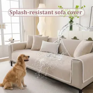 Waterproof Pet-Friendly Sofa Cover for Dogs & Cats, Non Slip Couch Protector, Splash-Resistant Soft Furniture Seat Cover Pad, Multiple Colors Available for 1/2/3/4 Seater Sofa.