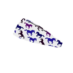 RAVEbandz The Pro - Wide Stretch Headband (Wild Horses)