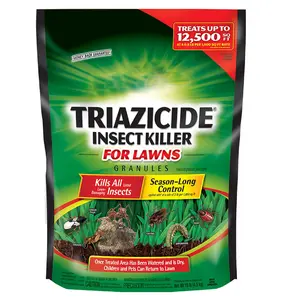 Lawn Insect Killer Granules for Outdoor Pest Control, Long-Lasting Treatment for Ants, Ticks, Crickets and Lawn-Damaging Insects, 10 lb Bag