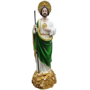 San Judas 24" Inches Tall Money Stack Statue - Saint Jude Standing Figure in Box - New and Unopened Religious decor Ornaments Tadeo